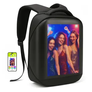 LED Big Backpack with Large Main Compartment Durable Design Comfortable for School Work Travel