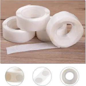Rolls of Glue Dots Clear Balloon Glue Removable Glue Dots Double Sided Adhesive Tape Dots For Balloons Crafts Glue Dots Sticky Dots or Wedding Decorations