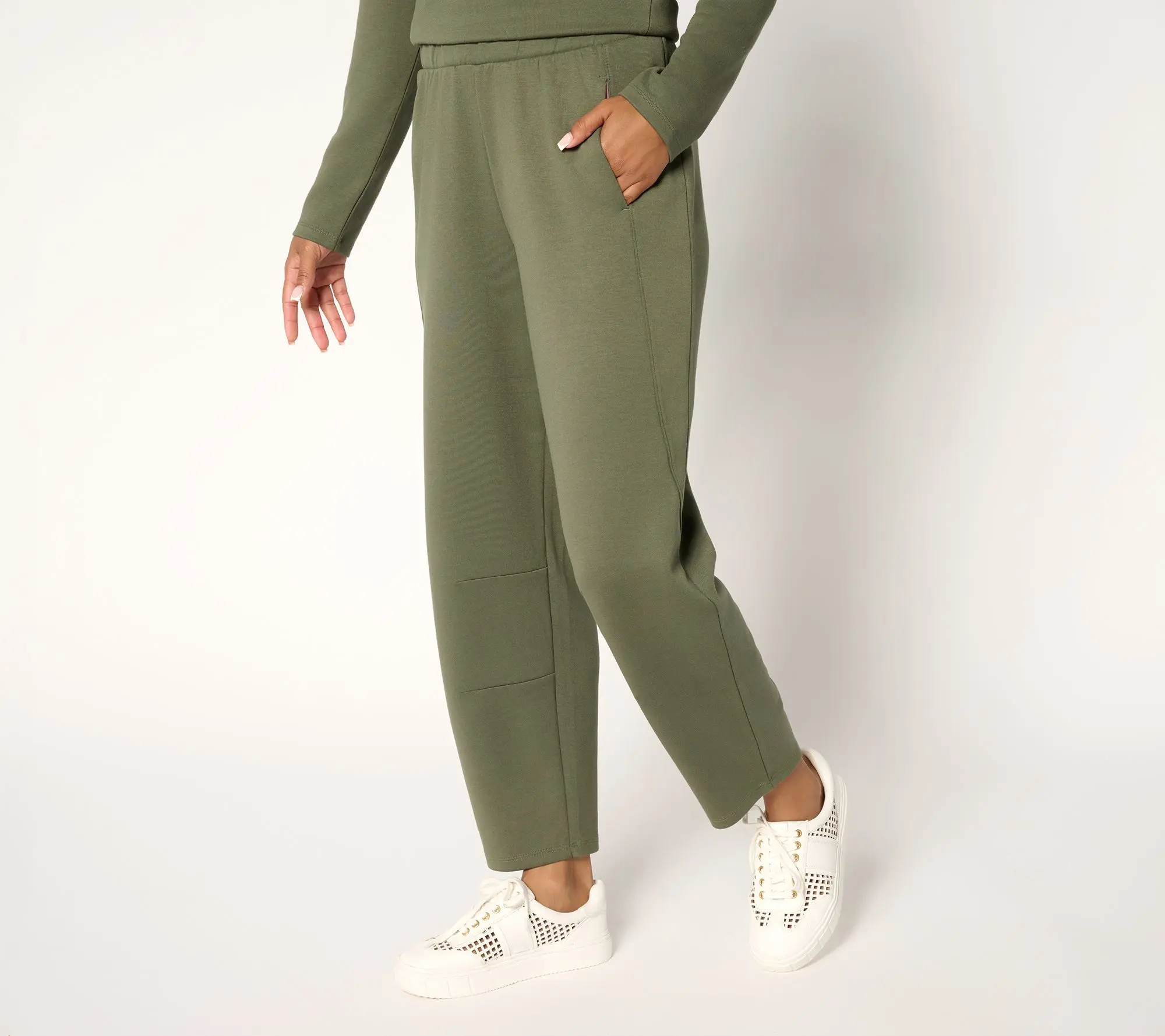 LOGO by Lori Goldstein Petite Pull On Barrel Ankle Pants LOGO by Lori Goldstein Petite Pull On Barrel Ankle Pants
