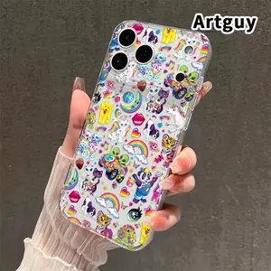 Whimsical Fantasy Menagerie TPU Pattern Phone Case for iPhone 17 15 16 14 Pro Max 13 12 11 Air XR XS E Plus Non-Yellowing Clear Crystal Drop-proof Protection Slim Silicone Cover