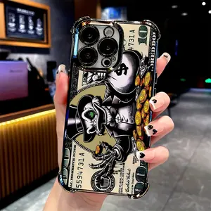 Phone Case - A Fashionable And Imaginative Phone Case Designed Like a Dollar Bill, Compatible with for iPhone 17 Air 16 15 14 13 12 11 Pro Max Plus . It Features a Transparent Soft Back Cover That Is Resistant to Drops