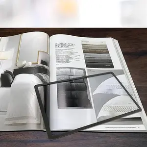 Magnifying Glass with Light, Full Page Large Size Paper Magnifier, Book Page Magnifier, Ultra Thin Magnifier, Magnification Function