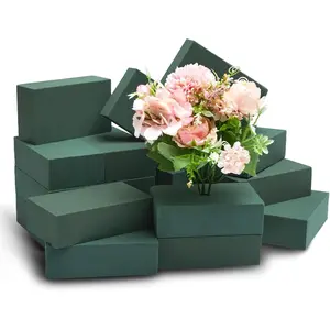 20 count Floral  Blocks, 5.5"L x 3.1"W x 1.7"H Green Dry & Wet Flower  for  and Artificial ,   for Wedding, Birthdays, Pary,  Decorations
