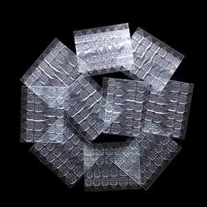 10 Sheets Waterproof Breathable Jelly Double Sided Nail Adhesives,Press on Nails Sticky Tabs Nail Glue Sticker