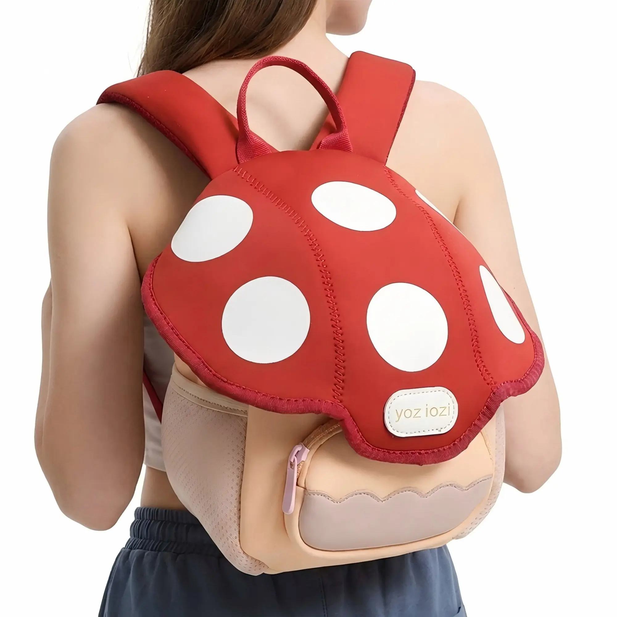 Niche Design 3D Mushroom Backpack, Cute Casual Daypack, Stylish Portable Bag for Daily Travel, Shopping and Daily Use