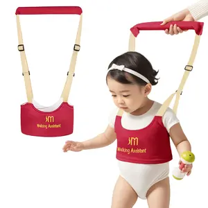 Baby Walking Harness Handheld Baby Walker Assistant Belt Adjustable Toddler Infant Walker Harnesses Standing Up and Walking Learning Helper with Detachable Crotch for 6-24 Month