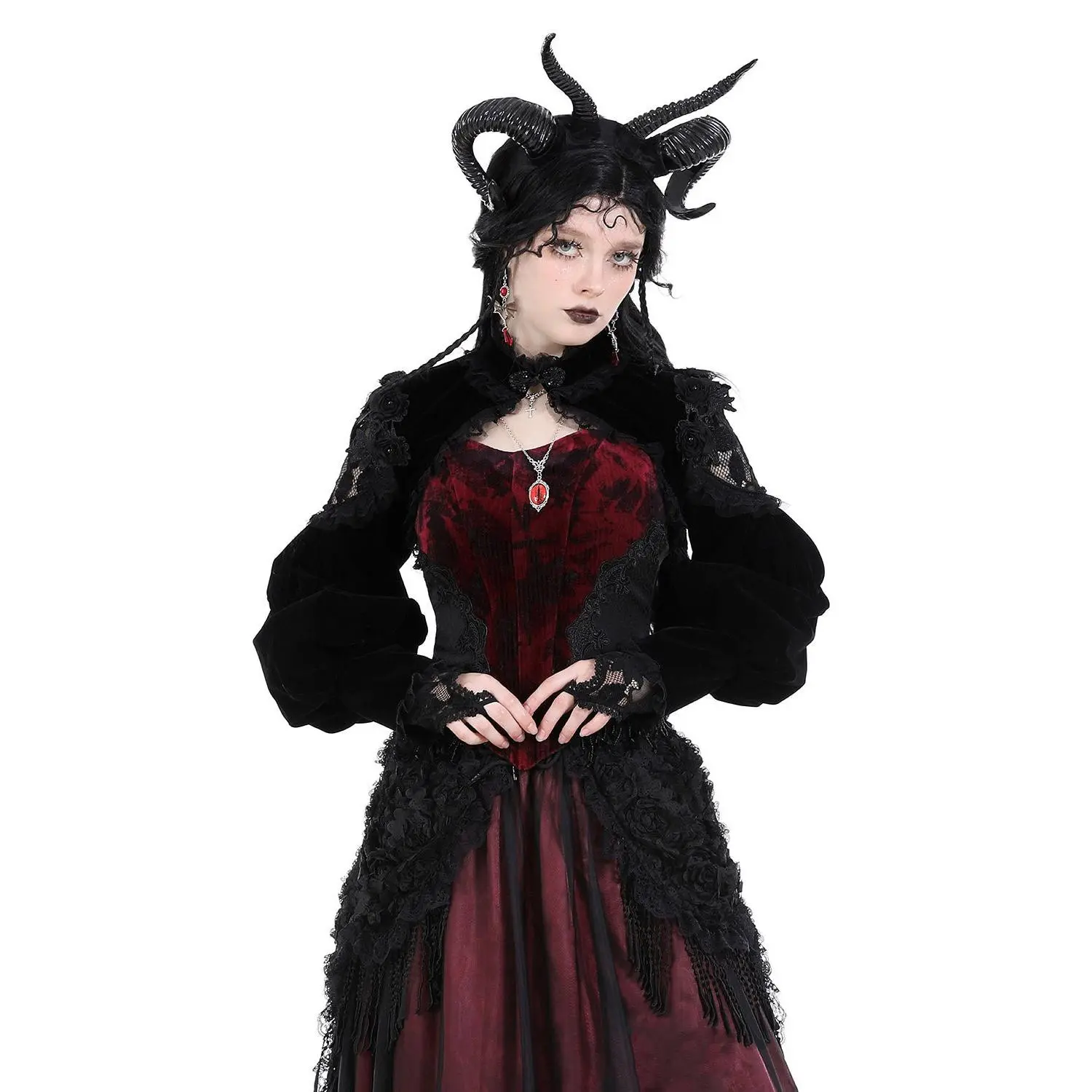 Hallowed Ground Gothic Bolero with Gloves