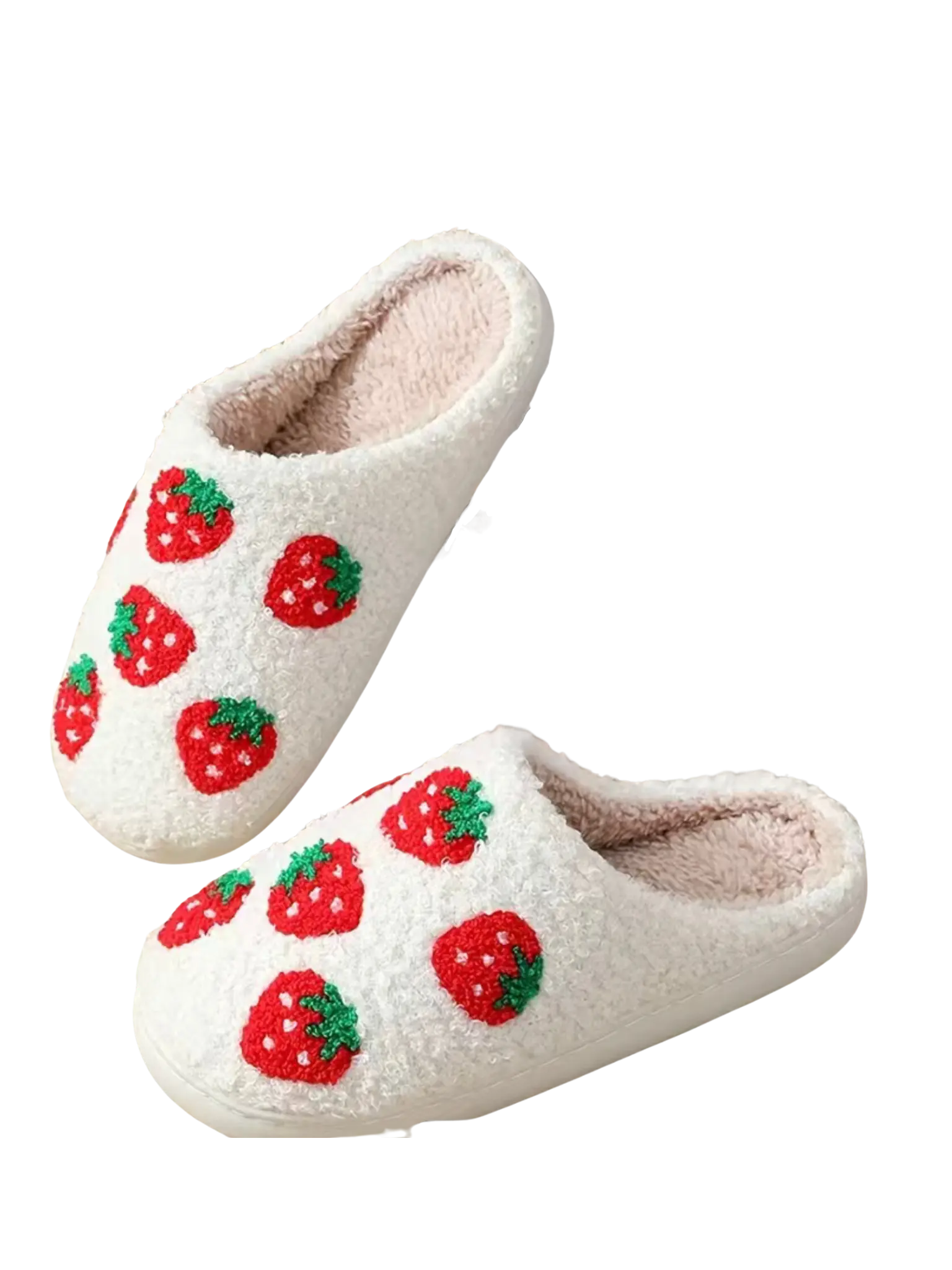 Strawberry Slippers Footwear Women Girl Soft