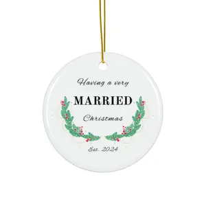 Having a Very Married Christmas 2024 Ornament