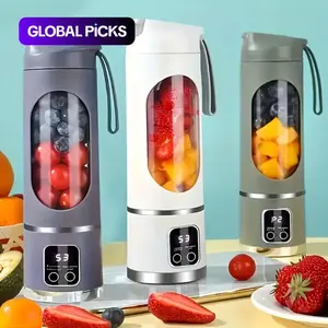 Portable Blender, USB Rechargeable Blender with LED Display for Smoothies and Liquid Diets, Small Juicer Blender, Milkshake Blender, Home Kitchen Appliance, Smoothies Blenders, Blender Smoothie Maker