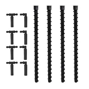 KDrip-It Stake Irrigation System, 25 PSI Preset, 3/4" Hose Thread, Water-Saving Drip System Kit for Gardens, Trees, Shrubs, Lawns, and Flower Beds, 4-Pack