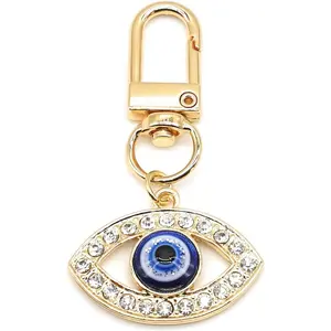 BY-037  Evil Eye Keychains Car Key Ring Bag Purse Charm for Women Men - Good Luck Amulet Protection