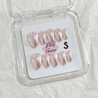 SD-40 Glittery Chrome short almond