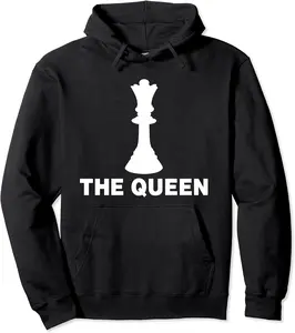 The Queen Couple Partner The King Chess Pieces Chess Lover Pullover Hoodie - Nallelycor Shop 80B09RW35GSL