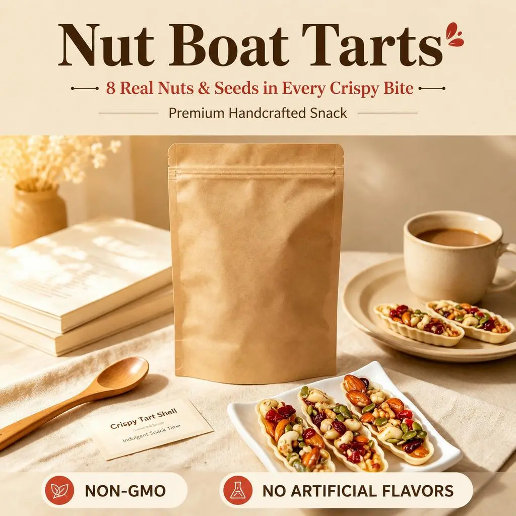 G-Crispy Nut Boat Tarts (Premium Mixed Nuts & Fruit)