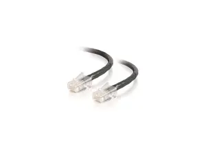 C2G 22707 Cat5e Cable - Non-Booted Unshielded Ethernet Network Patch Cable, Black (25 Feet, 7.62 Meters)