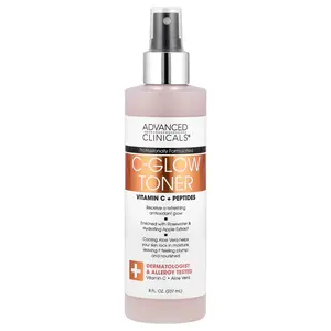Advanced Clinicals C-Glow Toner, Vitamin C + Peptides, 8 fl oz (237 ml)