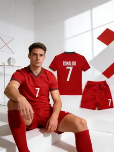 Portugal Cristiano Ronaldo Fan Edition Jersey 2026 World Cup Commemorative Home Number 7 Shirt, Fan Set, Soccer Memorabilia