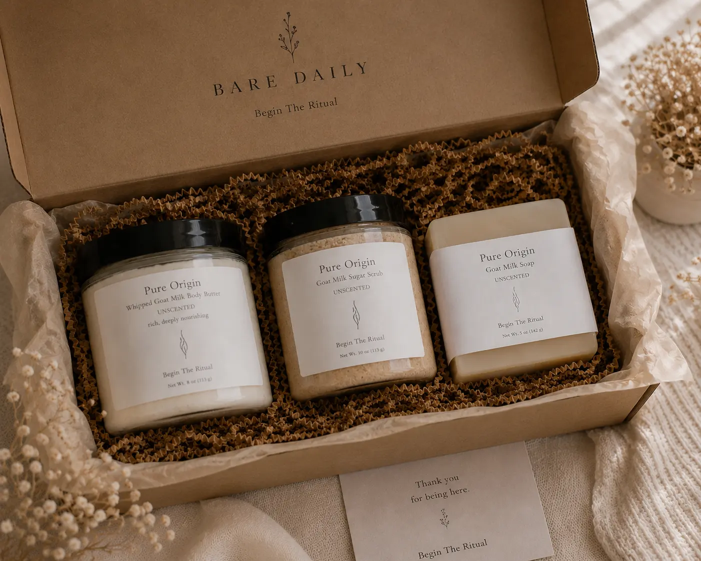 The Pure Origin Trio Spa Set