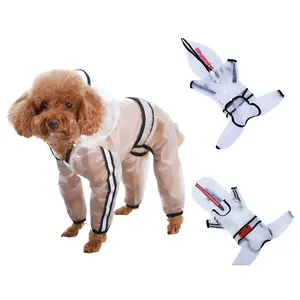 Dog Raincoat Hooded Slicker Poncho Clear - Versatile Design for Small to Large Dogs and Puppies, Clear Material, EVA Raincoat Cloth TPU