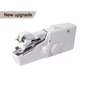 New Upgrade Portable Wireless Handheld Sewing Machine Compact Fast Repair DIY Tool for Fabrics Curtains Clothing with Scissors Tape Measure No Magnets