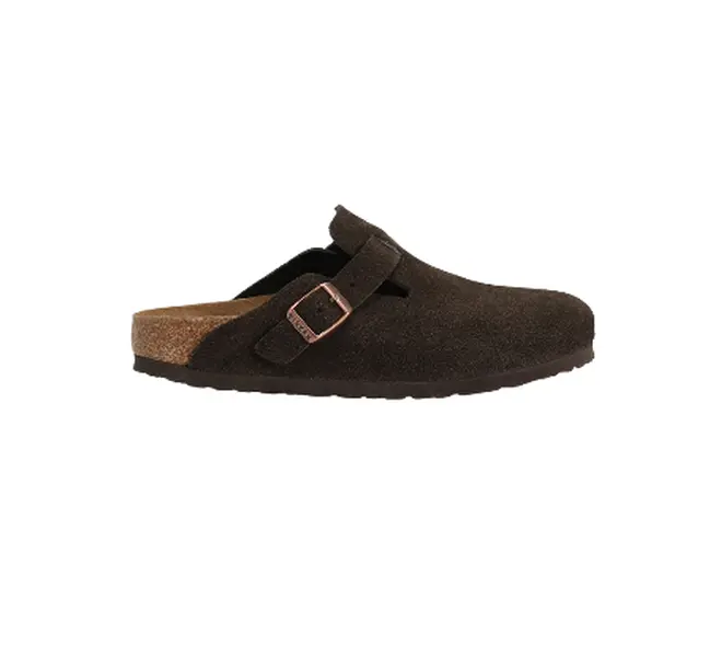 men’s Minimalist Soft Footbed Clogs – Mocha Mule Sandals with Cork Sole, Comfortable Slip-On Casual Footwear