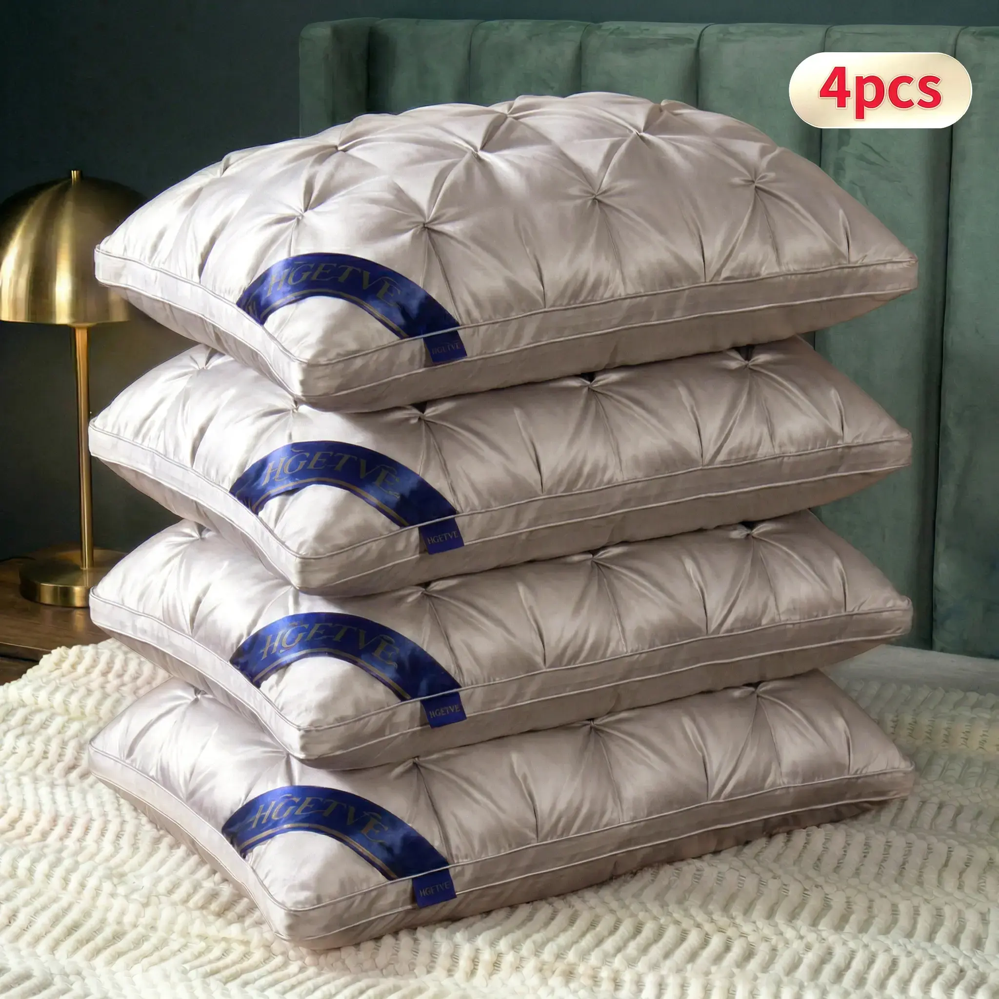 4Pcs-Queen-Light Gray