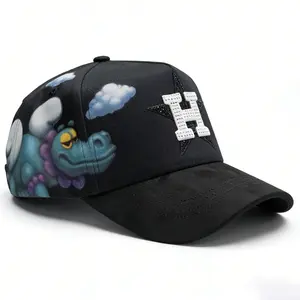 Barbas Danny Thirtyone Hats with Unique Graffiti Design and Adjustable Back for Comfort– Limited Edition Streetwear Snapback Embroidered Hat, Adjustable Casual Street Cap