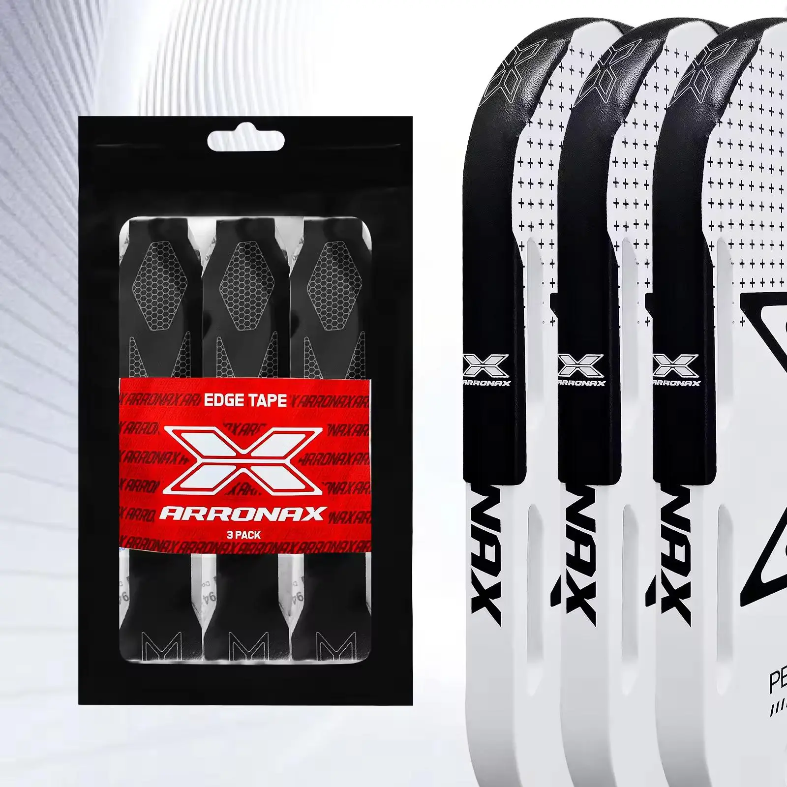 Pickleball Racket Edge Guard, 3 Counts/set Pickleball Racket Edge Protector, Anti-scratch Pickleball Supplies