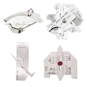 Weld Gauge Set Includes Cam Type Gauge and Weld Fillet Gauge and Porosity Undercuts Checking Gauge and Convexity Concavity Welding Gauge Inch