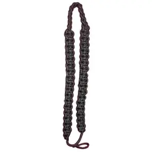 BLACK 2723 SHOULDER CORD - PRIVATE PRADE, BANDS, ARMY, SCOUTS, POLICE, VOLUNTEERS, UNIFORM ACCESSRIES