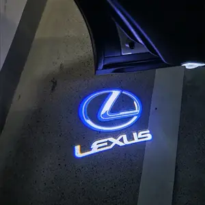 New 2026 2pcs Car Badge Light Auto Door Courtesy Welcome LED Lamp For Lexus RX ES GX LS LX IS GS UX Series GX470 ES250 IS250 Accessories car decoration accessoriess