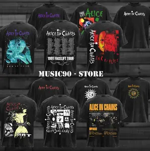 [Collection] ReTro Alice In Chains Band T-Shirt , Alice In Chains T-shirt , Rock Band Shirt, Retro Music Tee, Rock Music Lover Shirt, Vintage Band Shirts Casual Fabric Fit Top , Top Men's and Women's Clothing