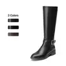 Dream Pairs Women's Knee-High Western Style Cowgirl Riding Boots - Equestrian Lines, Side Zip, 0 to 2 cm Low Heel, Elastic Band, Alternative Design, Casual, Business-Ready, Breathable Liner, Women's Shoes