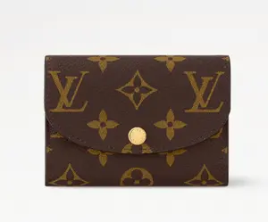 Pre-owned Louis Vuitton pvc Clutches & Wristlets Brown Pink Damier Rosalie Coin Purse cj8220