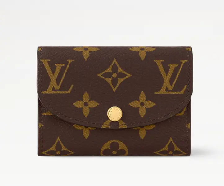 Pre-owned Louis Vuitton pvc Clutches & Wristlets Brown Pink Damier Rosalie Coin Purse cj8220