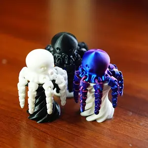 1PC mini Octopus decoration movable joint Marine animal desktop decoration Home desk decoration with unique Halloween, graduation season, Easter, Christmas gifts