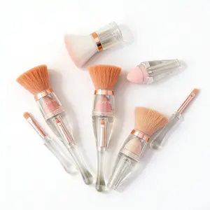 All-in-1 Detachable Makeup Brush, 3-in-1 Interchangeable Design for Foundation, Powder & Eyes, Must-Have for Daily Makeup Gourmand Candy Scent Captivating Scent makeup brushes set outdoorfun