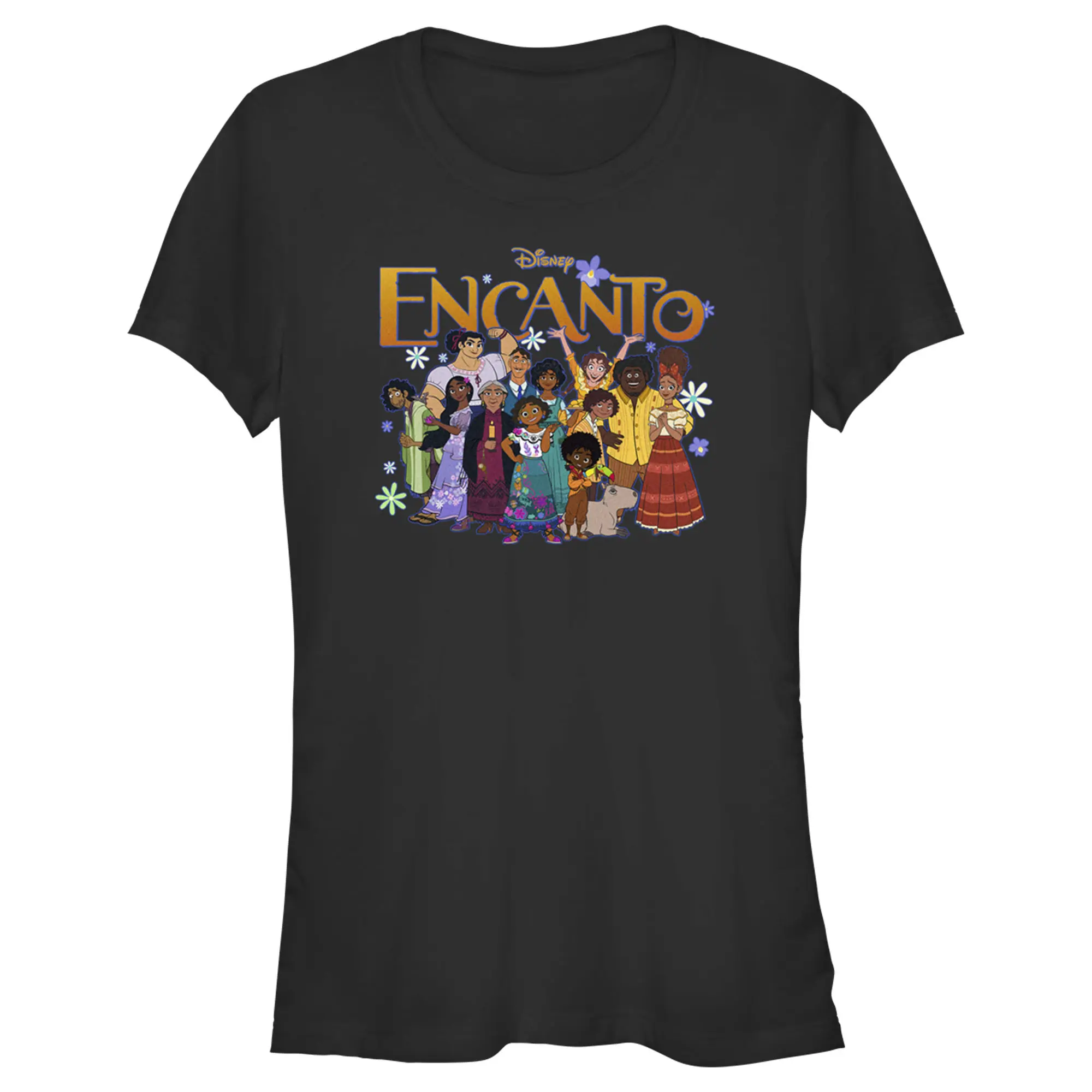 Juniors Womens Encanto Family Portrait T-Shirt