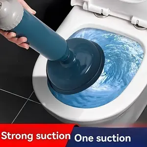 High Suction Toilet Plunger, Powerful Drain Cleaner, Essential Bathroom Cleaning Tool, Home Use, Unclogs Toilets and Pipes