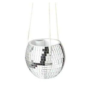 Disco Ball Hanging Planter