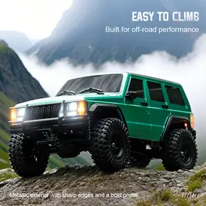 JJRC 1/18 Scale, High Torque 4WD RC Crawling Car - Car with Excellent Suspension and Shock Absorption, Durable Rock Climbing RC Car - 20A ESC 4WD Boys Off-Road Toy, Perfect Christmas, Halloween Gift Battery Powered Crawler Remote Control Truck