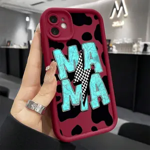 Mobile Phone Case Featuring a Cowhide Mother Design, Unique Style, Compatible with iPhone 17 E Air Pro ProMax iPhone16 15 14 Plus 13 12 Mini 11 X XS XR, Offering Complete Protection, Slip-Resistant And Shock-Resistant.