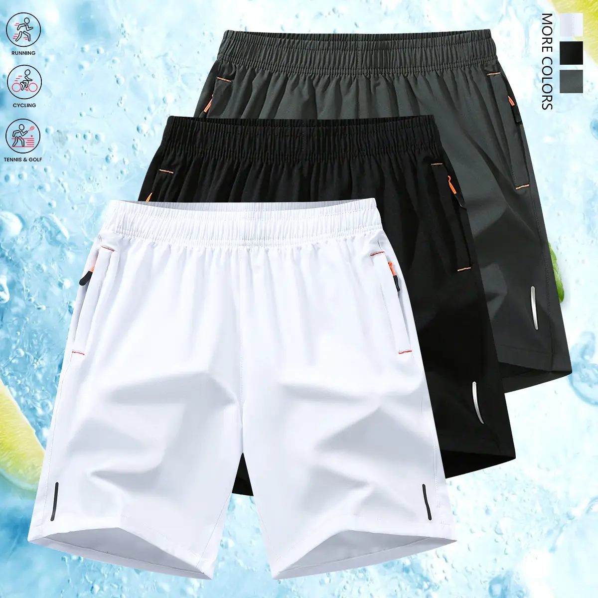 White + Black + Dark Gray