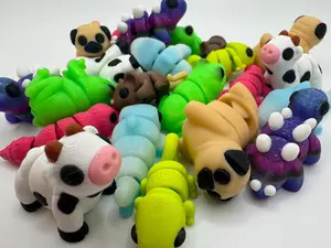 Adorable Miniature 3D Printed Animal Set – Sharks, Stegosaurus, Pugs, Geckos, etc sold individually for toys, decorations, gifts and more.