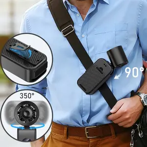 Phone Stand Portable Fan,5-in-1 Multifunctional 199 Speed Levels High-SpeedCooling I Design I5 Adjustable WindSpeeds | Essential Cooling Gadget for Summer Travel, Binge-Watching & Outdoors