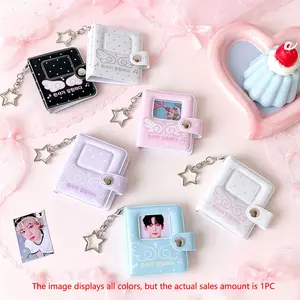 Mini Album for Students, Photo Storage Book, ID Picture Organizer, Fan Merchandise, Small Card Holder, Compact Design