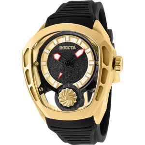 Invicta Men's 35443 Akula Automatic 3 Hand Black, Gold Dial Watch