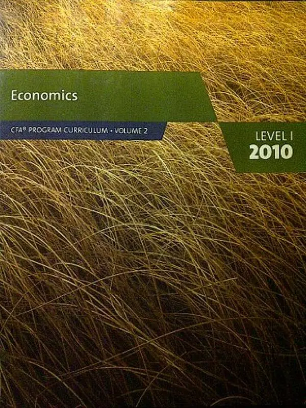 Used Economics (CFA Program Curriculum Level 1, Volume 2) by CFA Institute - English Paperback Exam Review Book (Books)