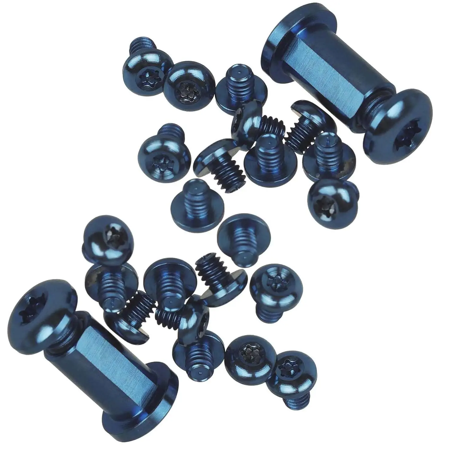 26Pcs Titanium Alloy Torx Screw Set, Hardware Tools for Benchmade 535 BUGOUT Knife (Blue)